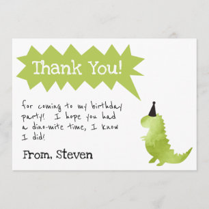 O convite do dinossauro Stomp e Chomp o menino do