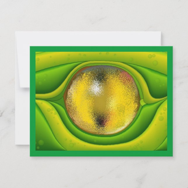 O CONVITE DO OLHO DO DRAGÃO DO LAGARTO DO GECO (Frente)