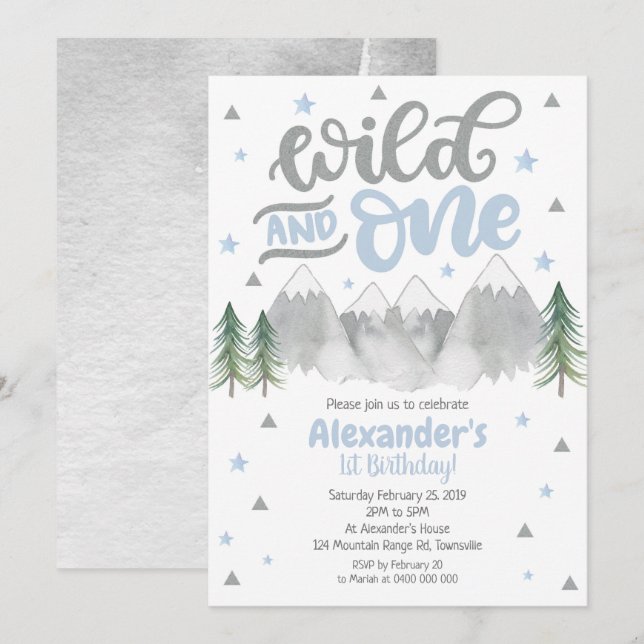 O convite do primeiro aniversario da aventura, o (Frente/Verso)