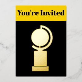 O convite inspirado na Playbill dos Prêmios Tony