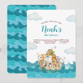 O convite para o Aniversário da Arca de Noah.