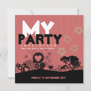 O convite para o aniversário do meu partido