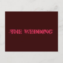 O convite para o casamento