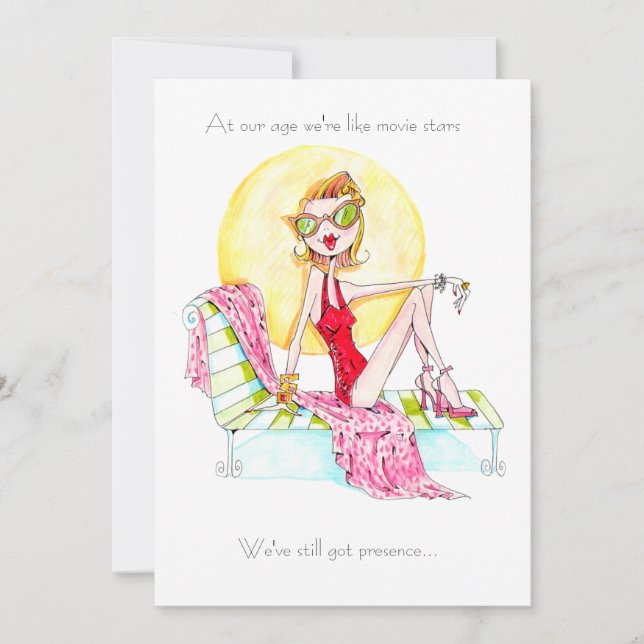 O convite para um amigo fabuloso do Movie Star! (Frente)