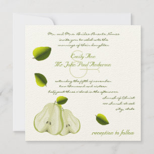 O Convite Perfeito Para Casamento De Pear