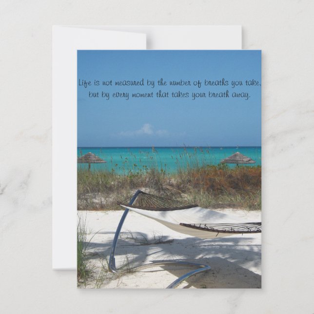 O convite perfeito para o casamento na praia...
  (Frente)