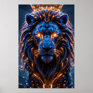 O Coração de um Poster Rei - Leão Cibernético Bril