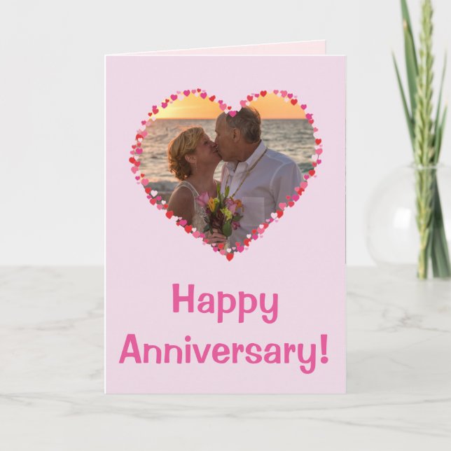 O coração do amor personaliza o cartão (Frente)