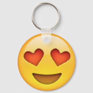 O coração Eyes o chaveiro de Emoji