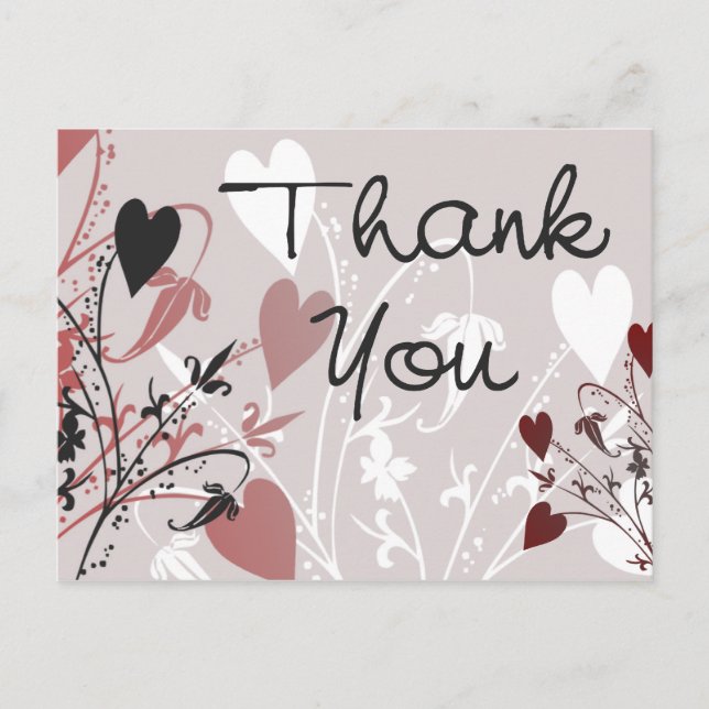 O coração floresce cartão (Frente)