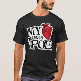 O coração pertence ao t-shirt da obscuridade do