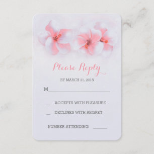 O coral floresce cartões do casamento de praia