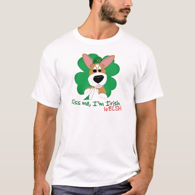O Corgi beija-me que eu sou t-shirt de Galês (Frente)