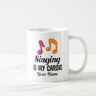 O coro que canta é minha cardio- caneca do