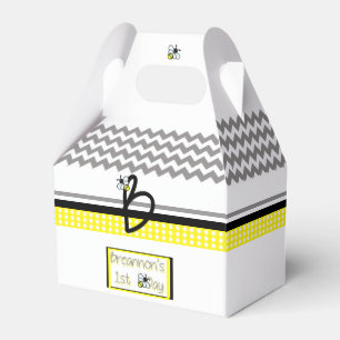 O costume Bumble a caixa do favor do aniversário