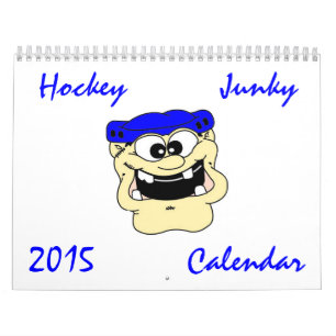 O costume imprimiu o calendário 2015 do hóquei