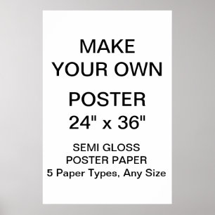 O costume personalizou 24" x 36" semi poster do