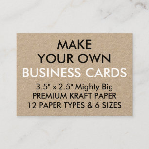 O costume personalizou KRAFT 3,5"" os cartões de