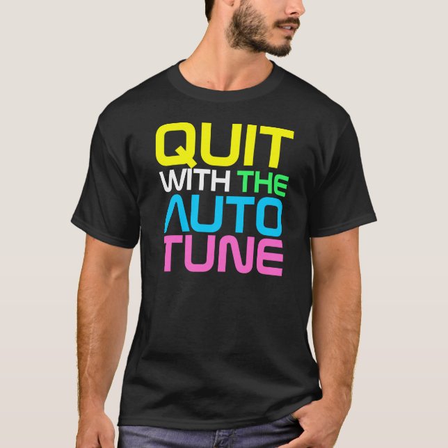 O couture de InterKnit PAROU o t-shirt de AUTOTUNE (Frente)