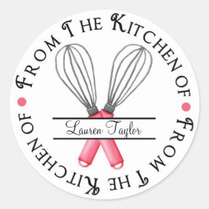 O cozimento personalizado Whisk etiquetas da