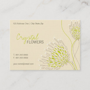 O crisântemo floresce o cartão de visita floral