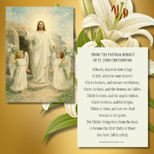 O Cristo Ressuscitou Oração Pascal Católica de Pás