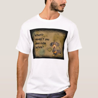 o dachshund bonito caçoa o t-shirt