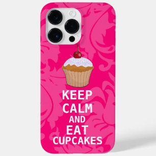O Damasco Rosa Quente MANTÉM Cupcakes CALMADOS E C