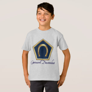 O descendente de Germanna caçoa o t-shirt