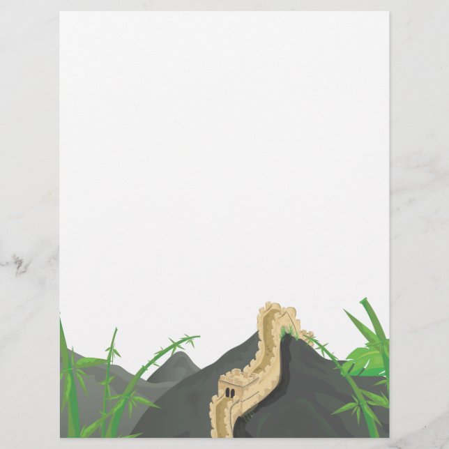 O desenho do Muro Excelente da China (Frente)