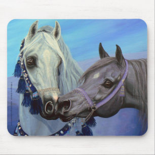 O deserto Jewels o mousepad árabe dos cavalos