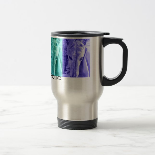 O design Mx4 ADOTA uma caneca de viagem do GALGO (Direita)