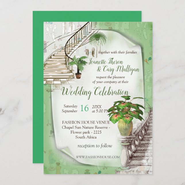 O designer da moda - Convite (Frente/Verso)