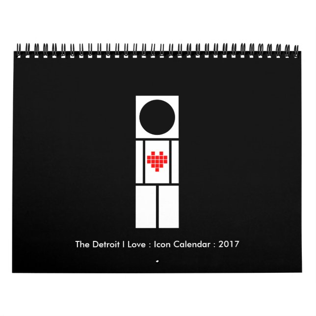 O Detroit I Love : Calendário de Ícones (Capa)