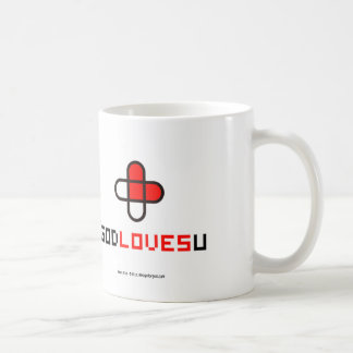 O deus ama-o caneca de café