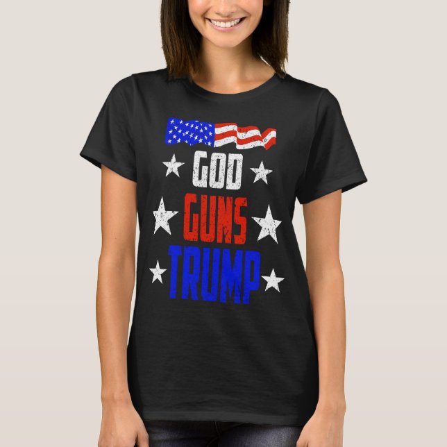 O deus, as armas e o trunfo do t-shirt do trunfo (Frente)