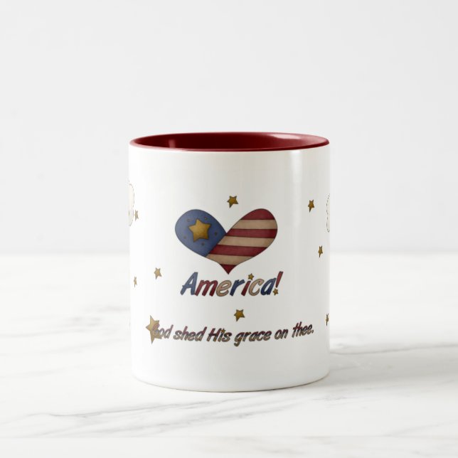 O deus de América derramou sua caneca da (Centro)