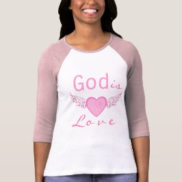 O deus é amor, t-shirt cristão personalizado