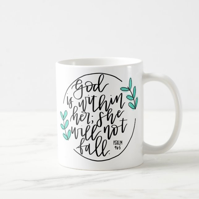 O deus é dentro dela - caneca - design da (Direita)