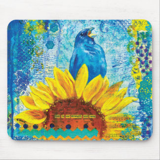 O deus é minha força e minha canção Mousepad