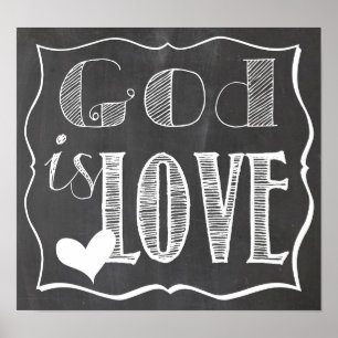 O deus é poster do conselho de giz do amor