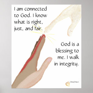 O deus é uma bênção. Eu ando em posters da
