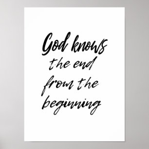 O deus sabe a extremidade - poster