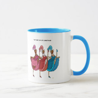 ó Dia da caneca do Natal (três galinhas francesas)