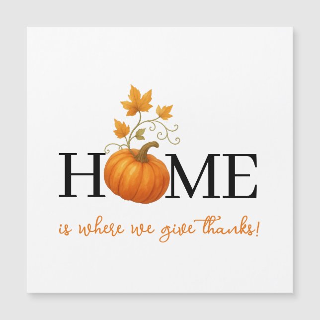 O Dia de Ação de Graças é onde damos Obrigados (Frente)