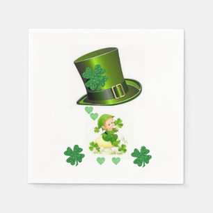 O dia de St Patrick dos guardanapo de papel