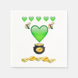 O dia de St Patrick dos guardanapo de papel