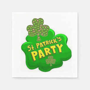 O dia de St Patrick dos guardanapo de papel