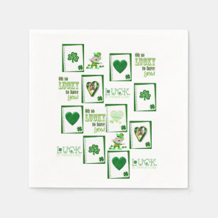 O dia de St Patrick dos guardanapo de papel