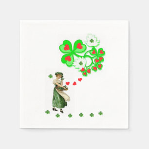 O dia de St Patrick dos guardanapo de papel